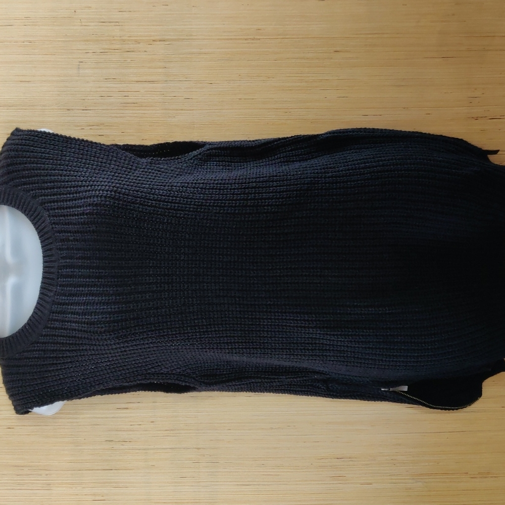 Oversized sweater vest/tunic